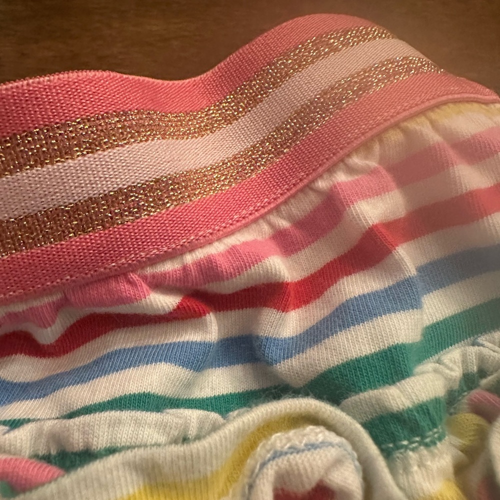 Mini Boden Kids Colorful Ruffle Striped Skirt - Picture 4 of 4